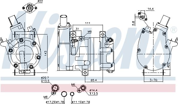 NISSENS 891066 - Compresseur, climatisation droxauto.com