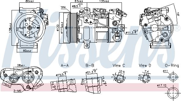 NISSENS 891017 - Compresseur, climatisation droxauto.com