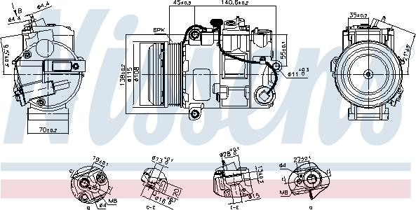 NISSENS 891031 - Compresseur, climatisation droxauto.com