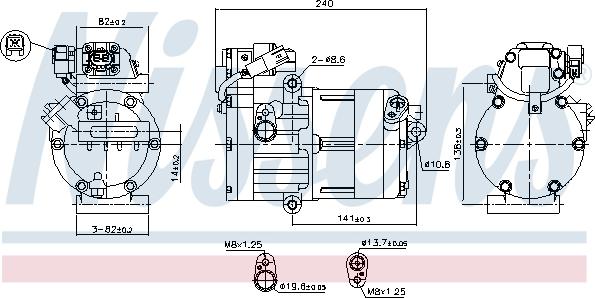 NISSENS 891023 - Compresseur, climatisation droxauto.com
