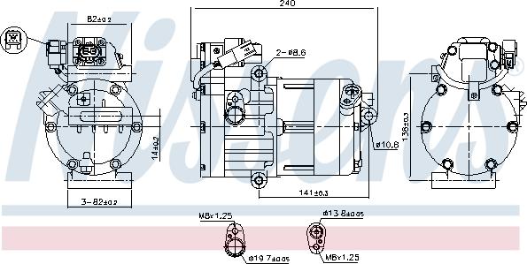 NISSENS 891022 - Compresseur, climatisation droxauto.com