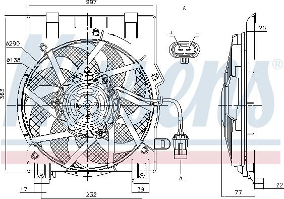 NISSENS 85197 - Ventilateur, condenseur de climatisation droxauto.com
