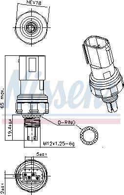 NISSENS 301140 - Pressostat, climatisation droxauto.com