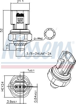 NISSENS 301100 - Pressostat, climatisation droxauto.com