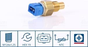 NISSENS 207049 - Sonde de température, liquide de refroidissement droxauto.com