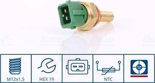 NISSENS 207041 - Sonde de température, liquide de refroidissement droxauto.com