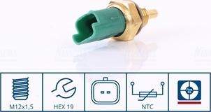 NISSENS 207087 - Sonde de température, liquide de refroidissement droxauto.com