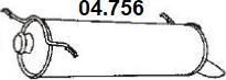 NOVAK 04.756 - Silencieux arrière droxauto.com