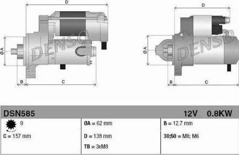 NPS DSN585 - Démarreur droxauto.com