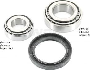 NPS K470A08 - Kit de roulements de roue droxauto.com