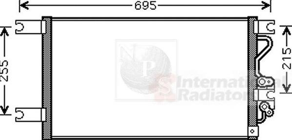 NPS M526I04 - Condensateur, climatisation droxauto.com