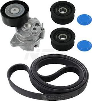 NPS M108Z01 - Jeu de courroies trapézoïdales à nervures droxauto.com