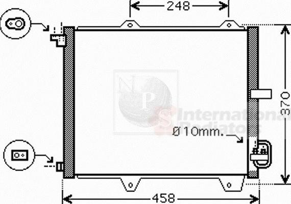NPS S526I05 - Condensateur, climatisation droxauto.com