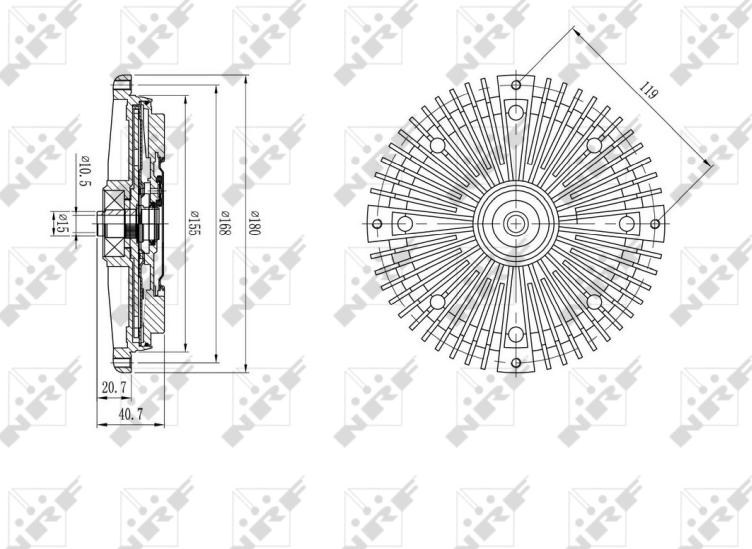 NRF 49588 - Embrayage, ventilateur de radiateur droxauto.com