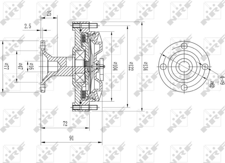 NRF 49613 - Embrayage, ventilateur de radiateur droxauto.com
