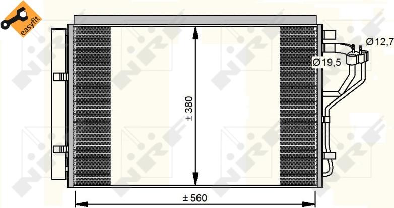 NRF  35996 - Condensateur, climatisation droxauto.com