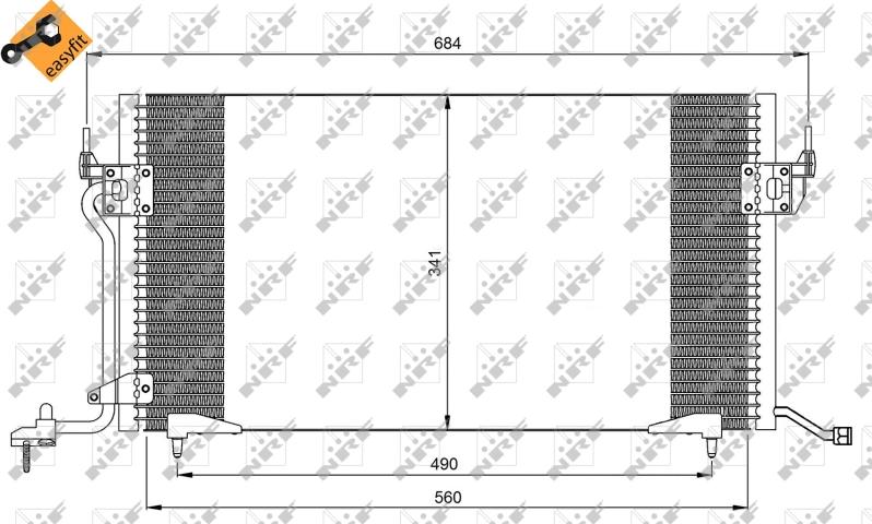 NRF 35260 - Condensateur, climatisation droxauto.com