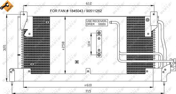 NRF 35218 - Condensateur, climatisation droxauto.com