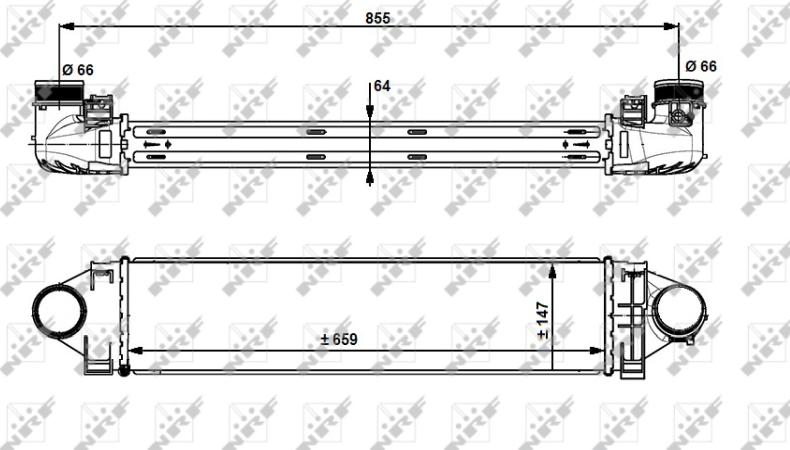 NRF 30912 - Intercooler, échangeur droxauto.com