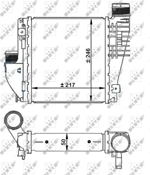 NRF 30924 - Intercooler, échangeur droxauto.com