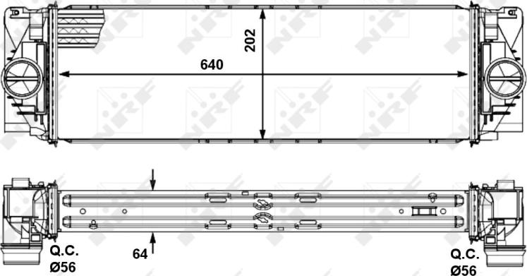 NRF 30505 - Intercooler, échangeur droxauto.com