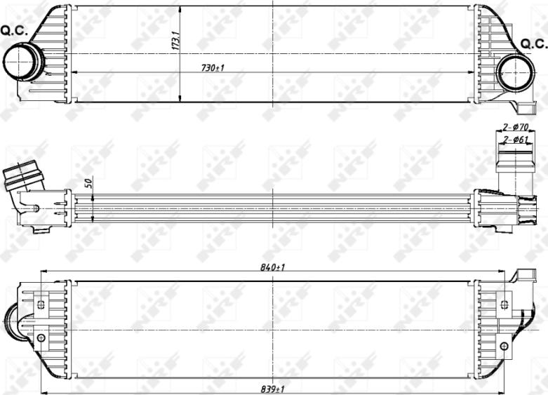 NRF 30358 - Intercooler, échangeur droxauto.com