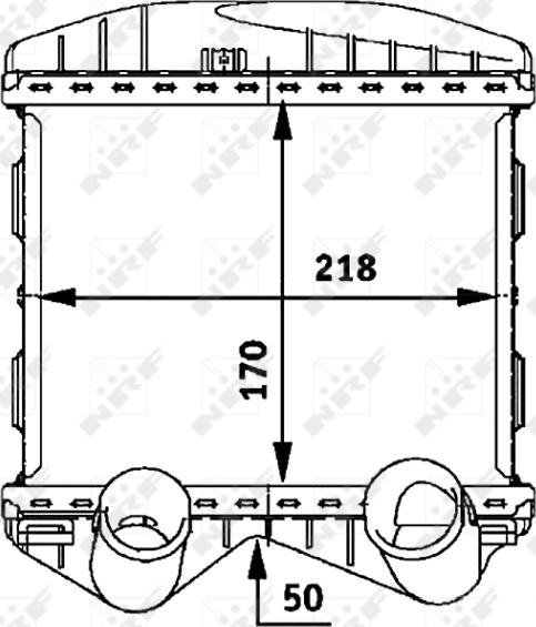 NRF 30257 - Intercooler, échangeur droxauto.com