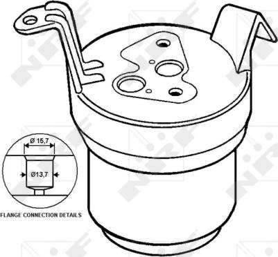 NRF 33111 - Filtre déshydratant, climatisation droxauto.com