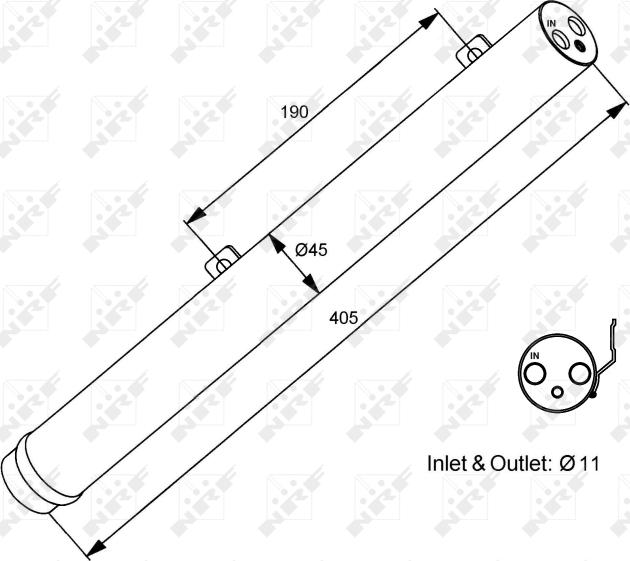 NRF 33353 - Filtre déshydratant, climatisation droxauto.com