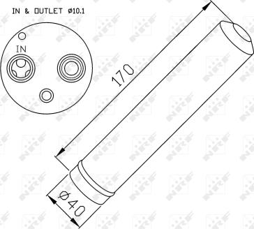 NRF 33285 - Filtre déshydratant, climatisation droxauto.com