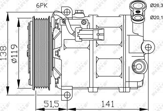 NRF 32499G - Compresseur, climatisation droxauto.com