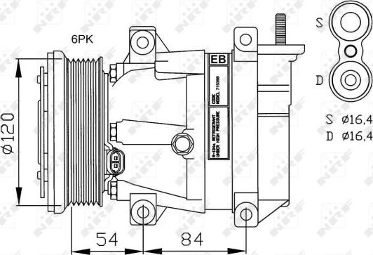NRF 32484G - Compresseur, climatisation droxauto.com