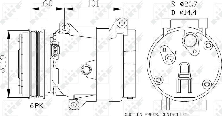 NRF 32102 - Compresseur, climatisation droxauto.com