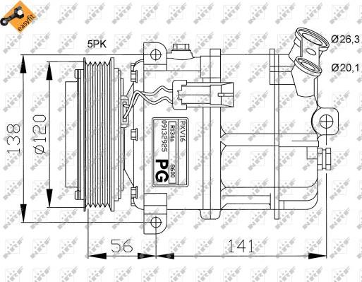 NRF 32117G - Compresseur, climatisation droxauto.com