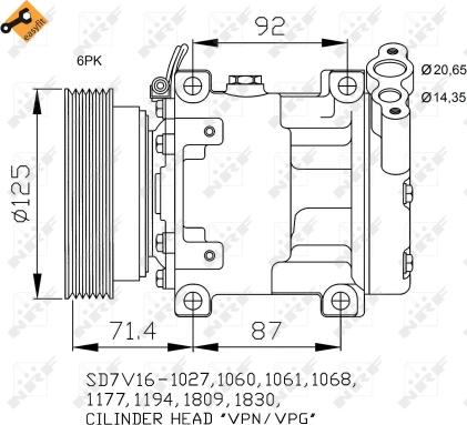 NRF 32742 - Compresseur, climatisation droxauto.com