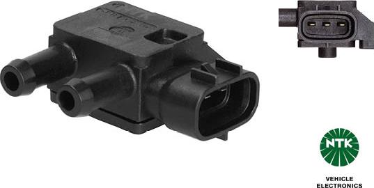 NTK 77308 - Capteur, pression des gaz échappement droxauto.com