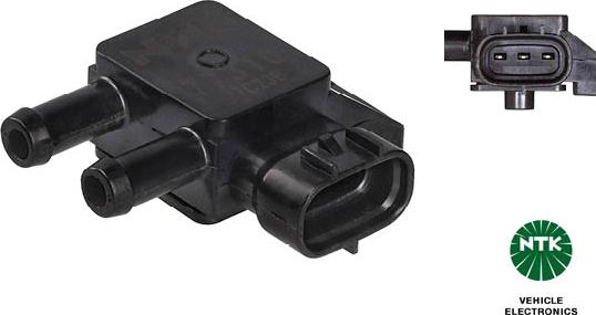 NTK 77310 - Capteur, pression des gaz échappement droxauto.com