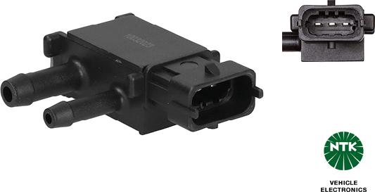 NTK 77317 - Capteur, pression des gaz échappement droxauto.com