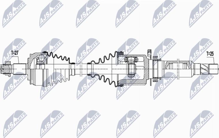 NTY NPW-AR-045 - Arbre de transmission droxauto.com