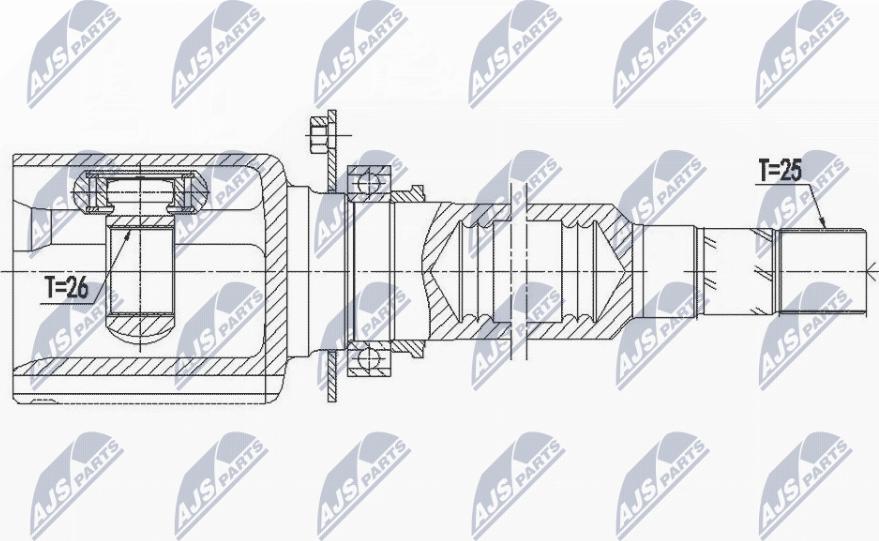NTY NPW-AR-009 - Jeu de joints, arbre de transmission droxauto.com