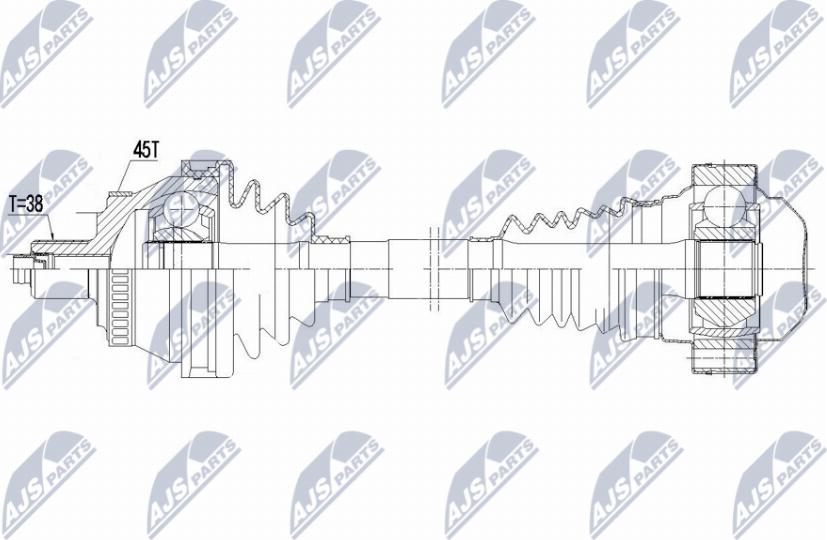 NTY NPW-AU-046 - Arbre de transmission droxauto.com