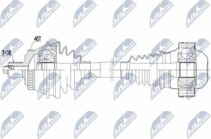 NTY NPW-AU-048 - Arbre de transmission droxauto.com