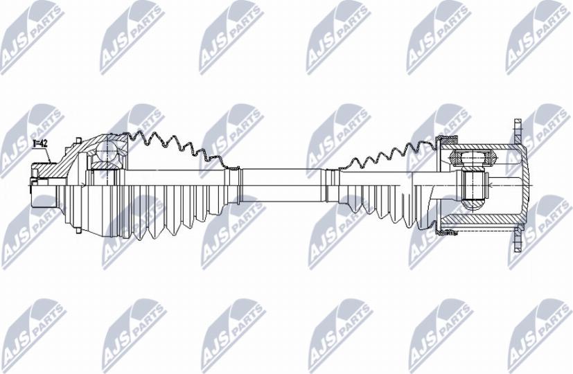 NTY NPW-AU-075 - Arbre de transmission droxauto.com