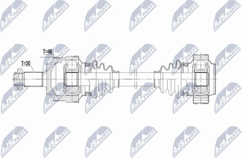 NTY NPW-BM-225 - Arbre de transmission droxauto.com