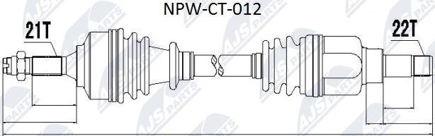 NTY NPW-CT-012 - Arbre de transmission droxauto.com