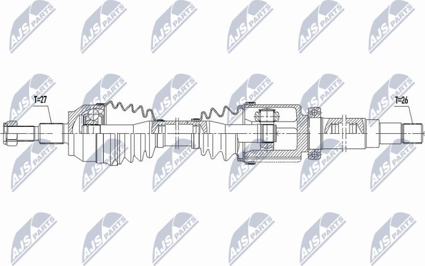 NTY NPW-FR-145 - Arbre de transmission droxauto.com