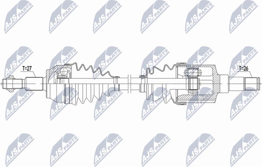 NTY NPW-FR-147 - Arbre de transmission droxauto.com