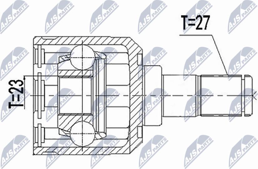 NTY NPW-HY-596 - Jeu de joints, arbre de transmission droxauto.com