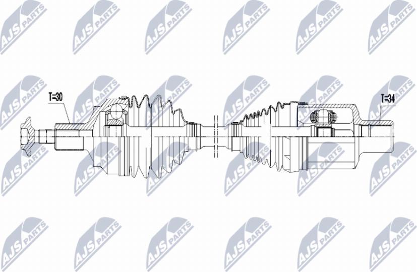 NTY NPW-ME-180 - Arbre de transmission droxauto.com
