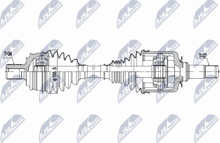 NTY NPW-ME-214 - Arbre de transmission droxauto.com